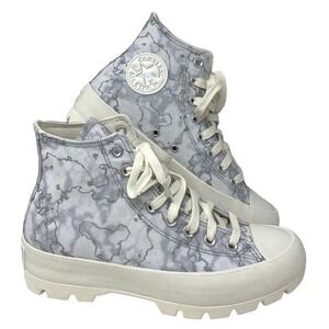 Converse Chuck Taylor All Star Lugg High Top Gray Women Platform Size A02032C-S8